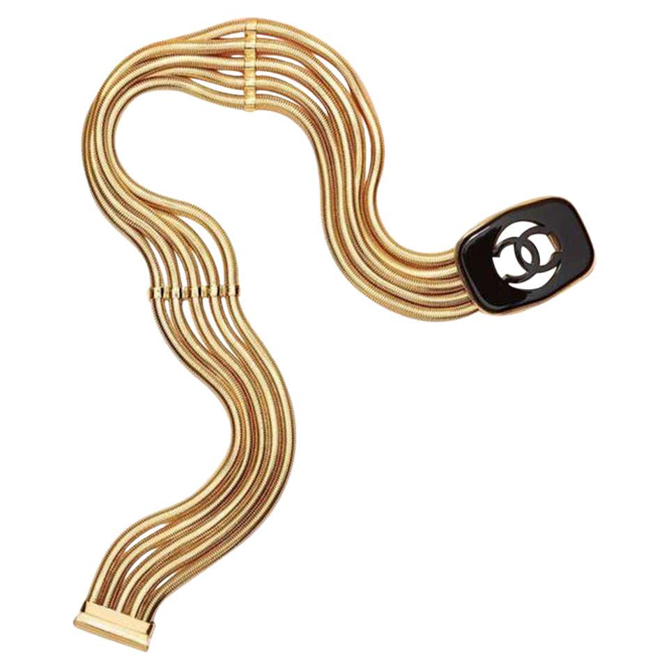 希少レア！CHANEL★ヴィンテージゴールドメッシュベルト66cm×5cm Chanel Rare Vintage Gold Plated CC Mesh Belt Bracelet | eBay