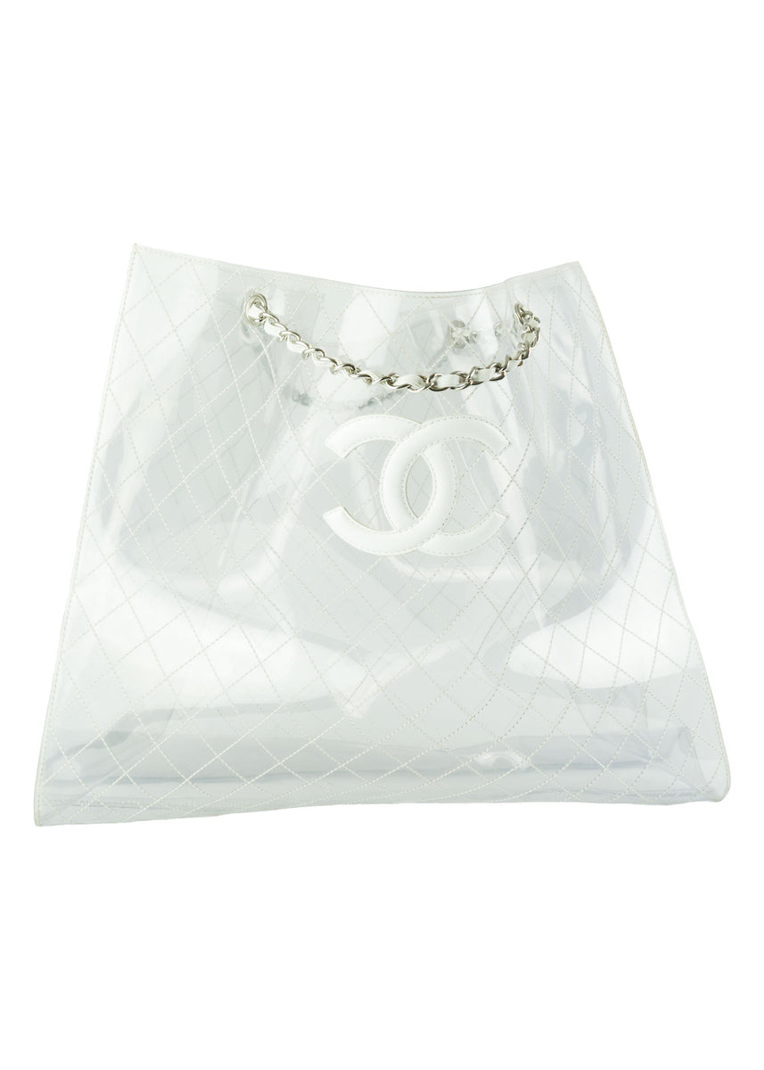Chanel Transparent and Lambskin Leather Naked XXXL Tote – House of