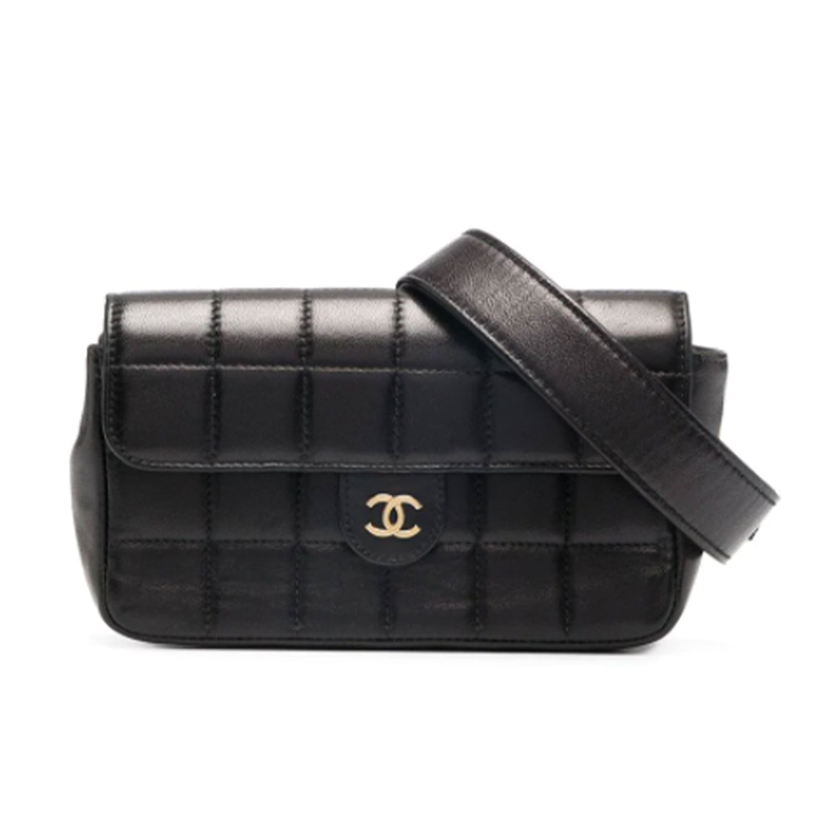 Chanel Bum Rare Vintage Mini 1997 Fanny Pack Waist Belt Pouch Black La –  House of Carver