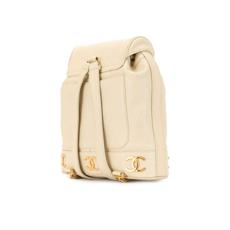 Chanel backpack online beige