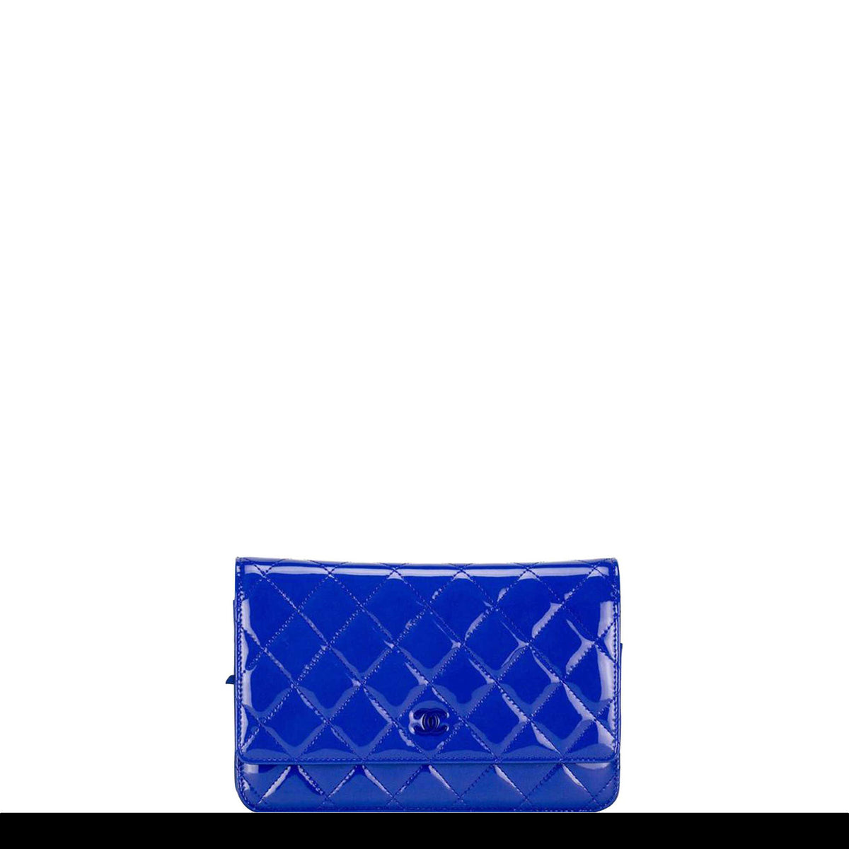 Chanel New Wallet on Royal Blue Patent Leather Cross Body Cl – of Carver