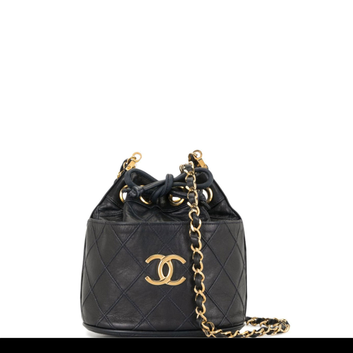 Chanel Quilted Mini Bucket Bag