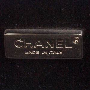 Chanel 2008 Swarovski CC Black Patent Glitter Gala Red Carpet Clutch Minaudière
