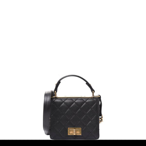Chanel 2013 Small Mini Kelly Top Handle Quilted Caviar Reissue Classic Flap Bag