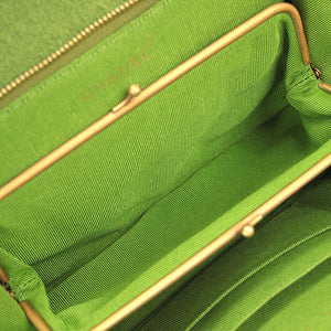 Chanel Chevron Tweed Lime Green Classic Reissue Tote Bag