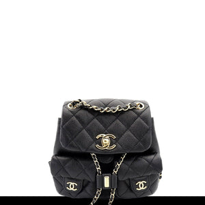 Chanel Limited Edition 2023 Caviar Small Mini Duma Backpack