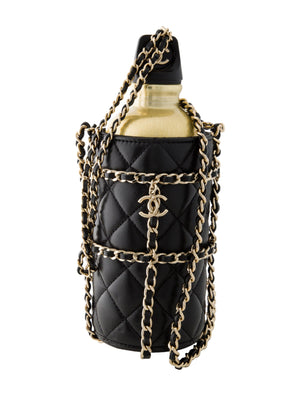 Chanel Runway Gold Water Bottle Spring Cruise Dubai Crossbody Bag