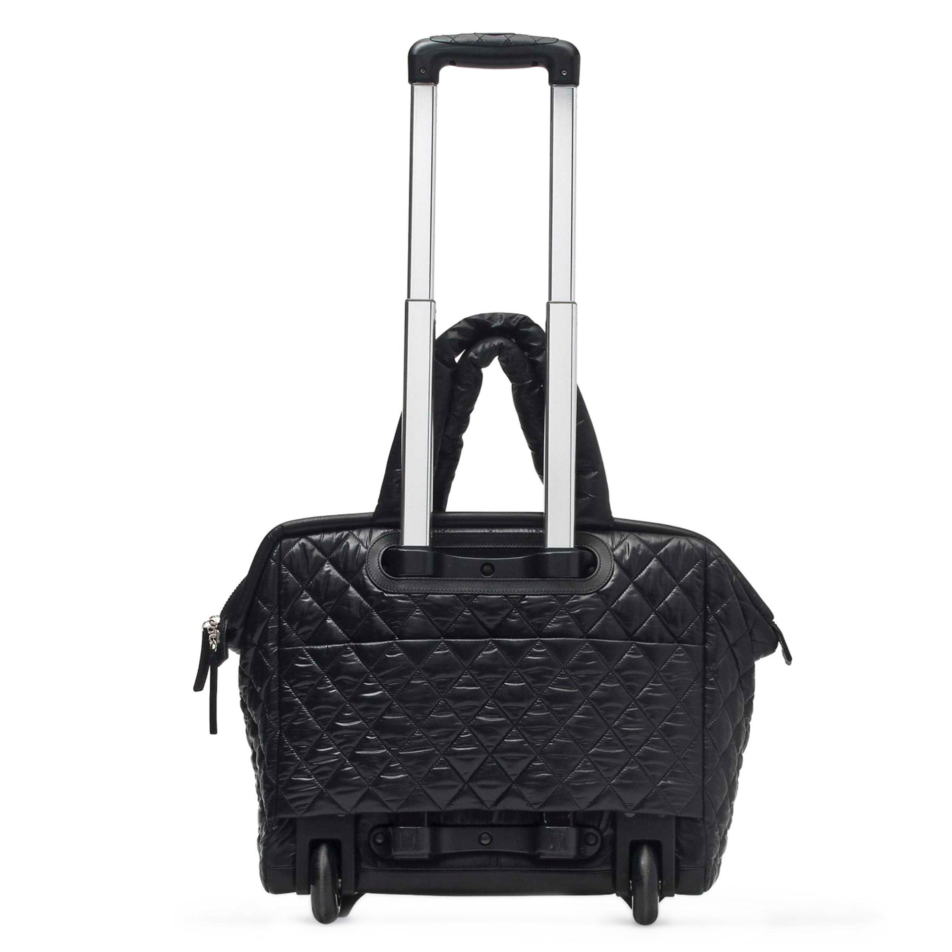 CHANEL Carry Bag Cococoon Trolley bag Nylon/leather Black unisex Used –