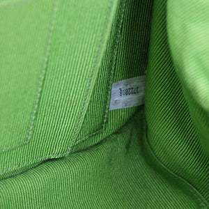 Chanel Chevron Tweed Lime Green Classic Reissue Tote Bag
