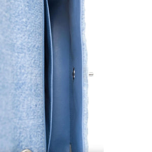 Chanel Rare Small Denim Braid Classic Flap Shoulder Bag