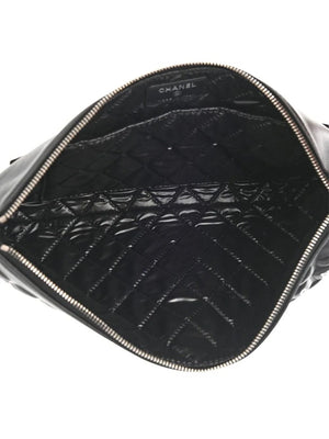Chanel Iconic Novelty Keyboard Black Lambskin Clutch Minaudière Bag