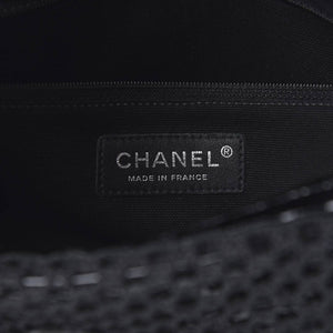 Chanel 2011 Medium Classic Flap and Resort Woven Crochet Shopping Tote Bag