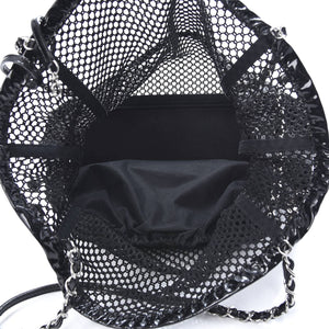 Chanel 2011 Medium Classic Flap and Resort Woven Crochet Shopping Tote Bag