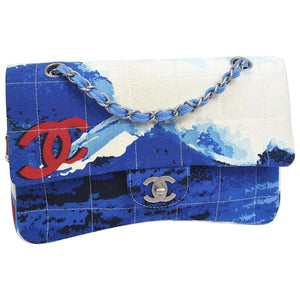 Chanel Vintage Rare Surf Sport Blue White Red Canvas Shoulder Bag – House  of Carver