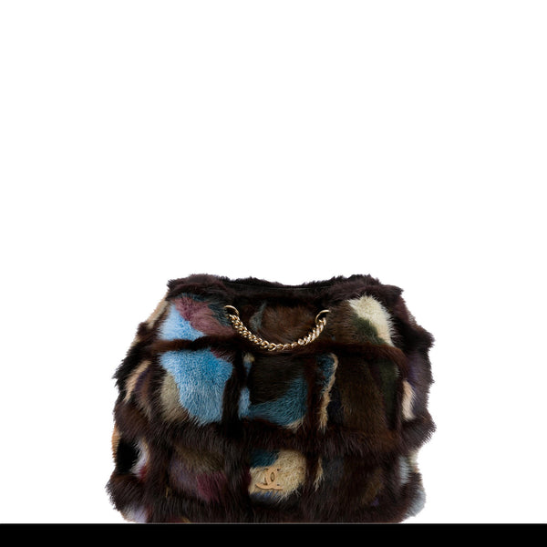 Brown Mink Fur Handbag, Mink Fur Shoulder Bag, Mink Fur Handbag, Fur Handbag,  Real Fur Bag, Handmade Fur Bag - Varos Furs Creations