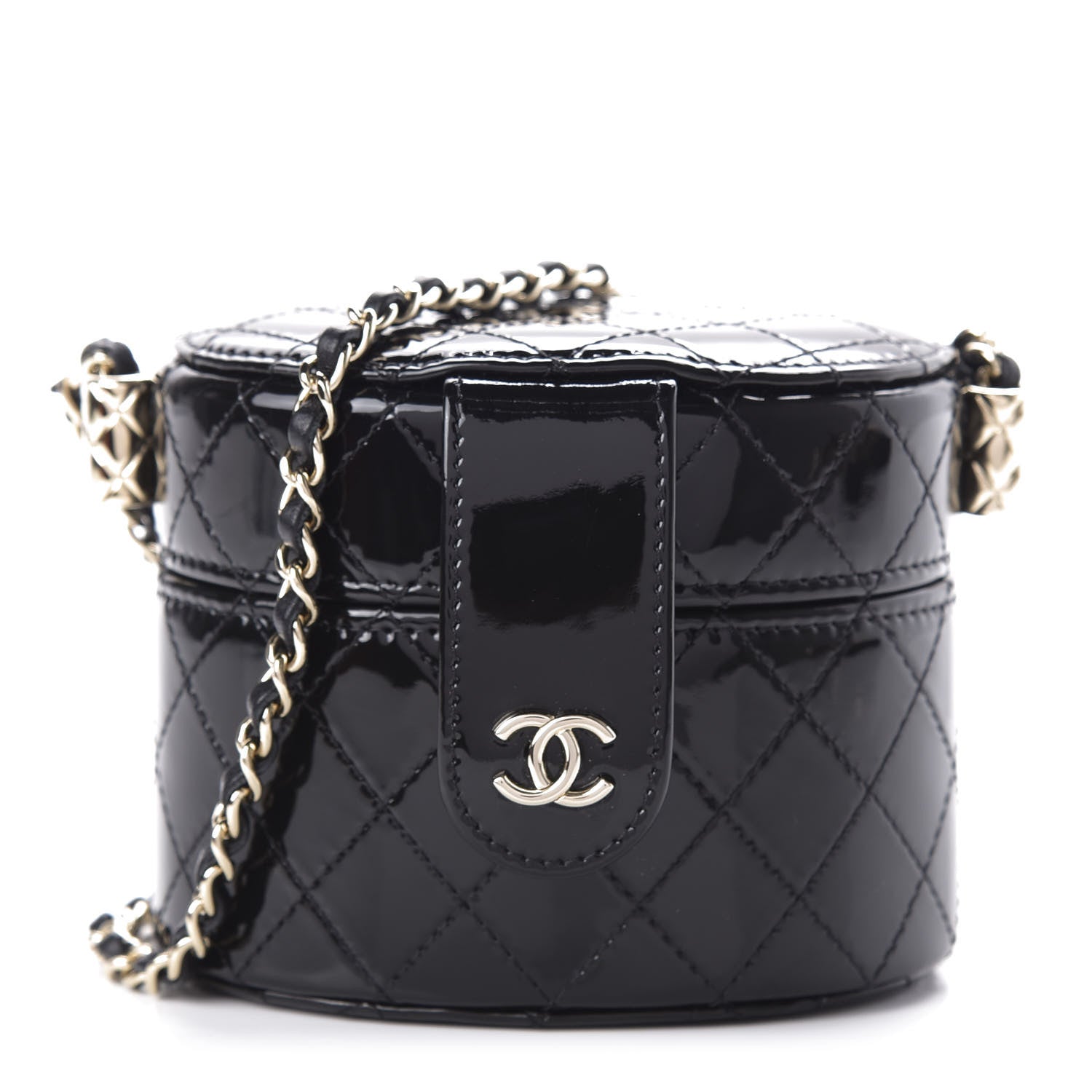 Chanel Round Patent Leater Round Handbag