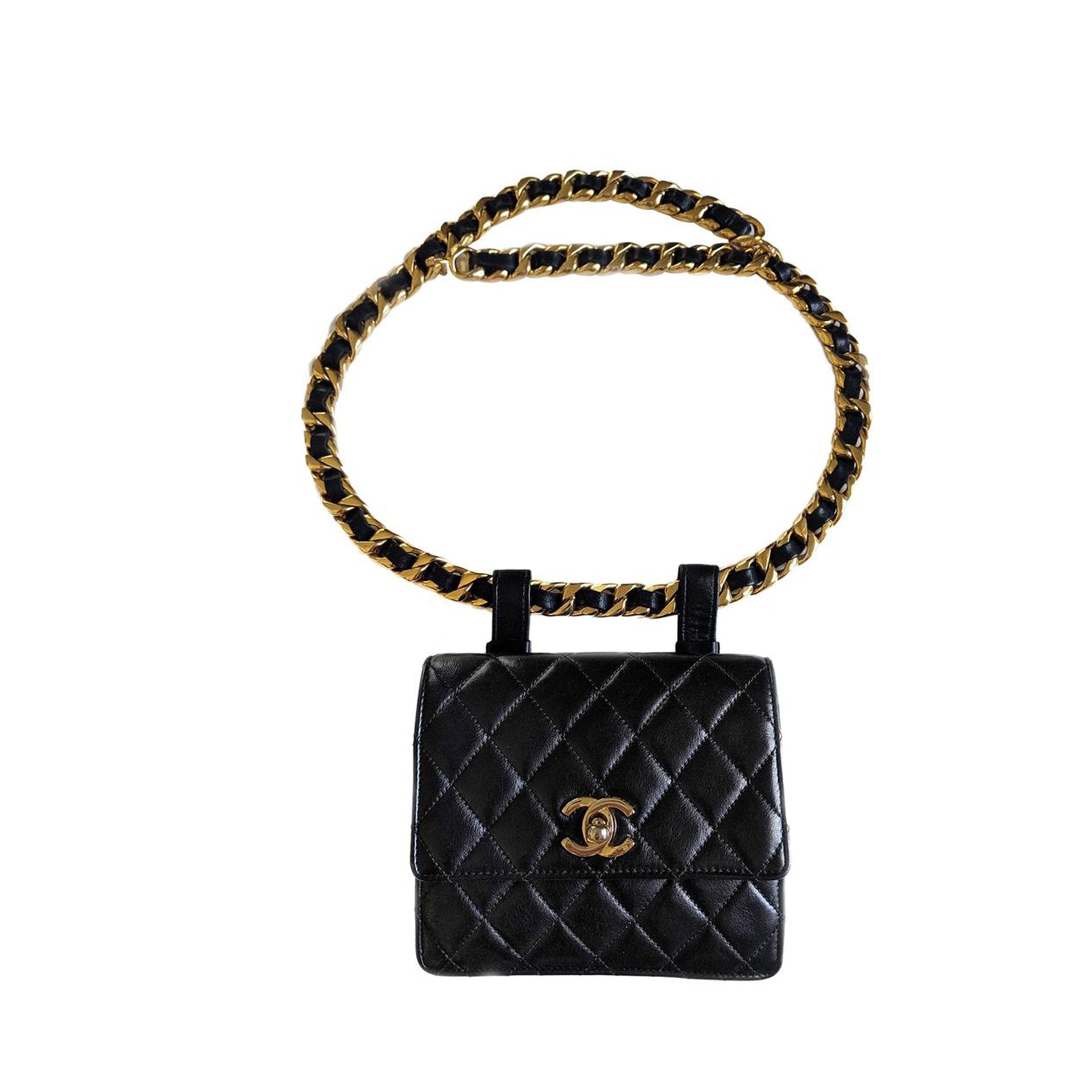 Chanel 1991 Ultra Rare Vintage Waist Belt Bag Fanny Pack For