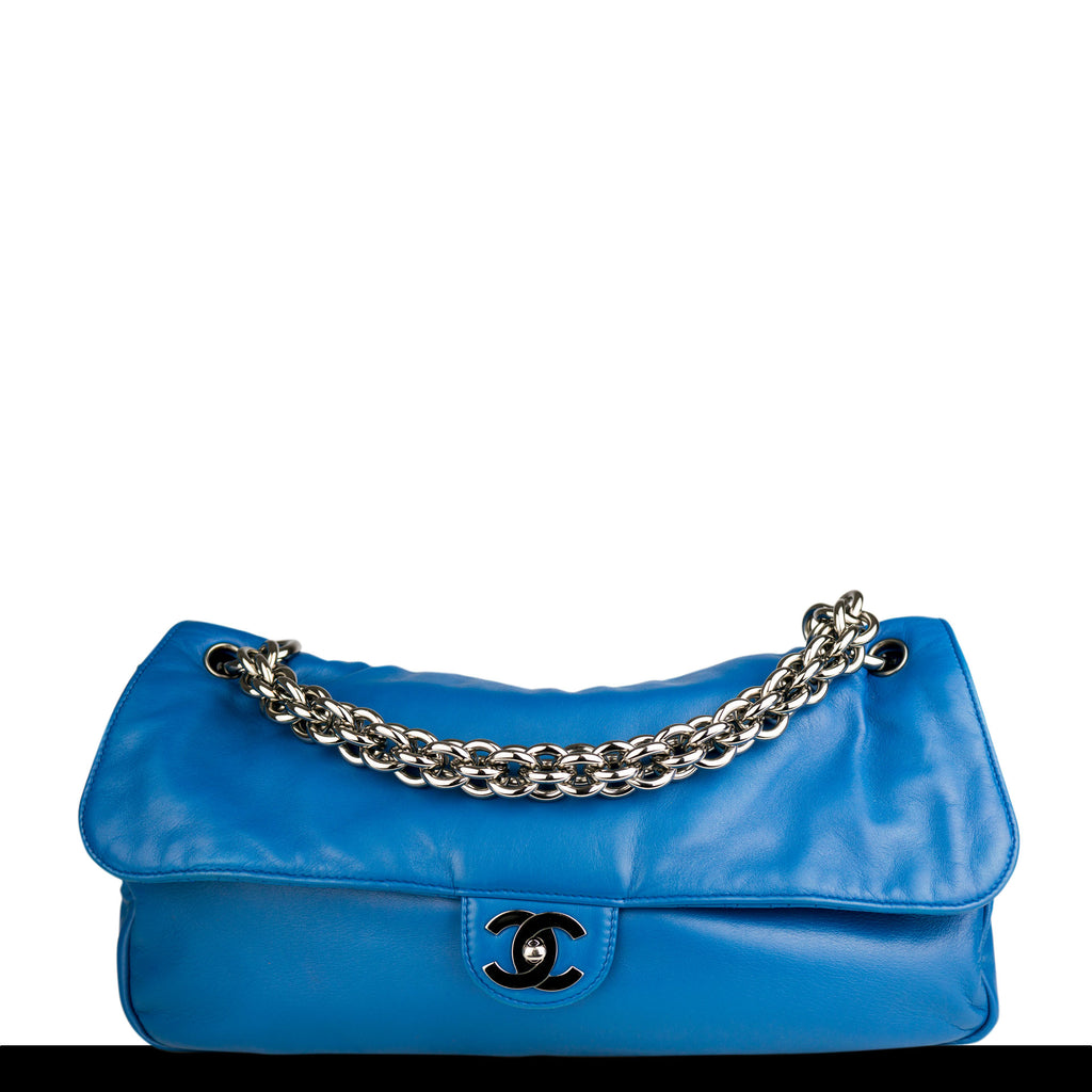 chanel navy blue purse bag