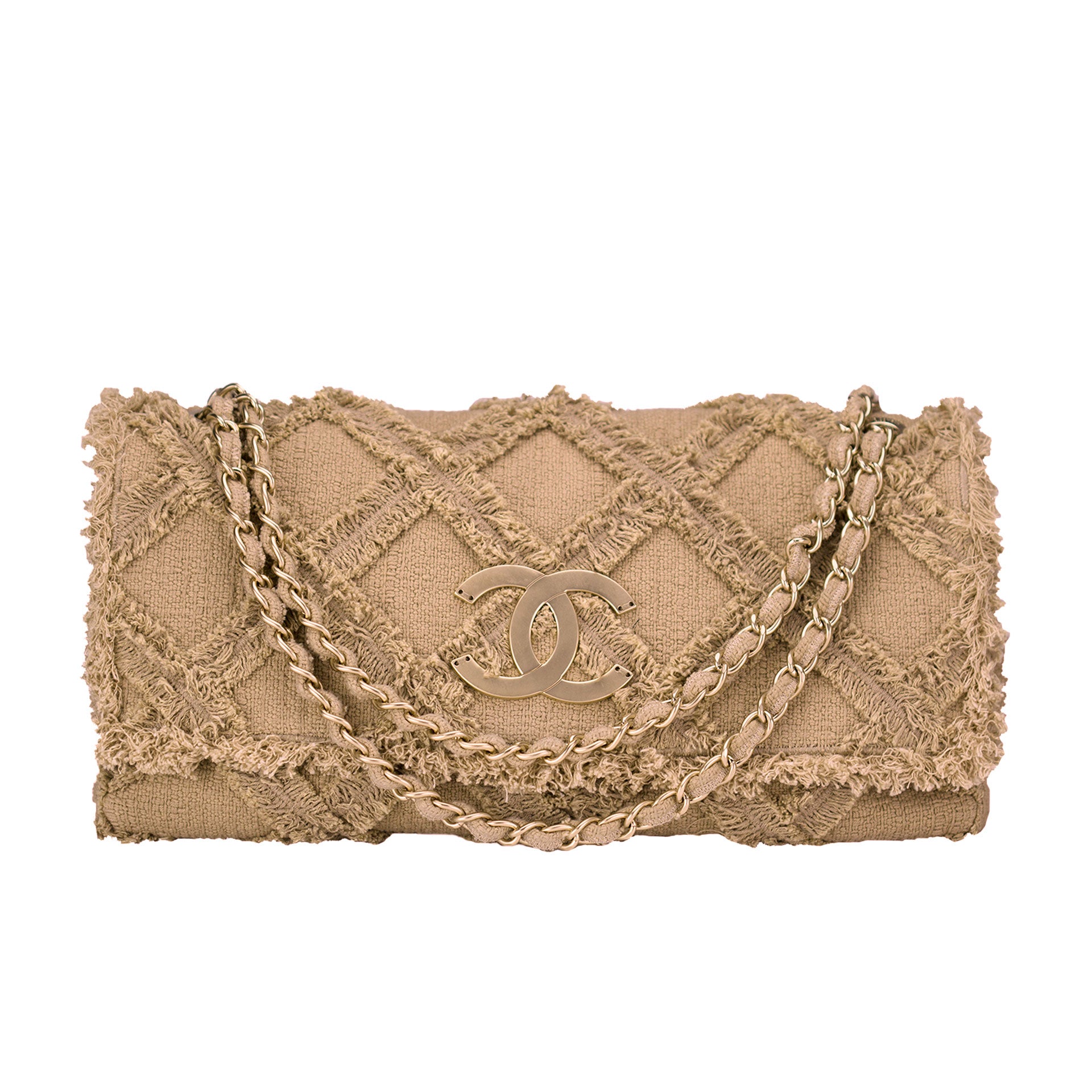 CHANEL Pre-Owned Crochet Cayo Coco Classic Flap Shoulder Bag