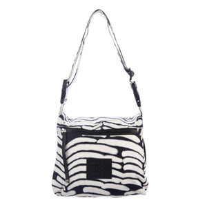 Chanel Vintage Black and White Crossbody Waist Bag
