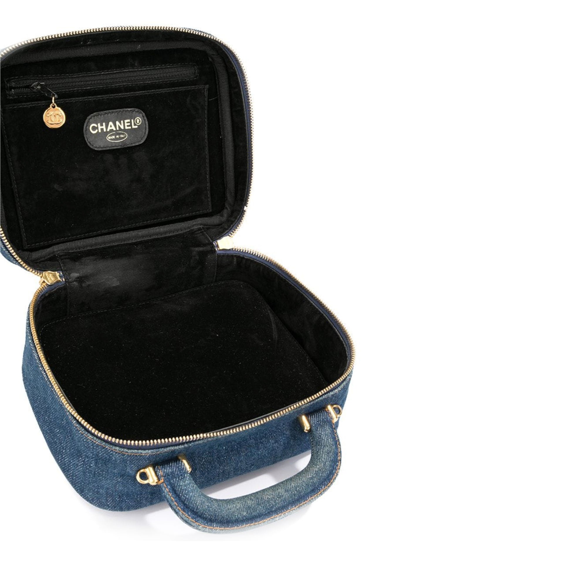 Chanel Denim Vintage Vanity Case Crossbody