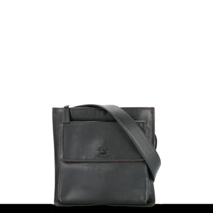 Chanel So Black Top Zip Waist Belt Bag Fanny Pack