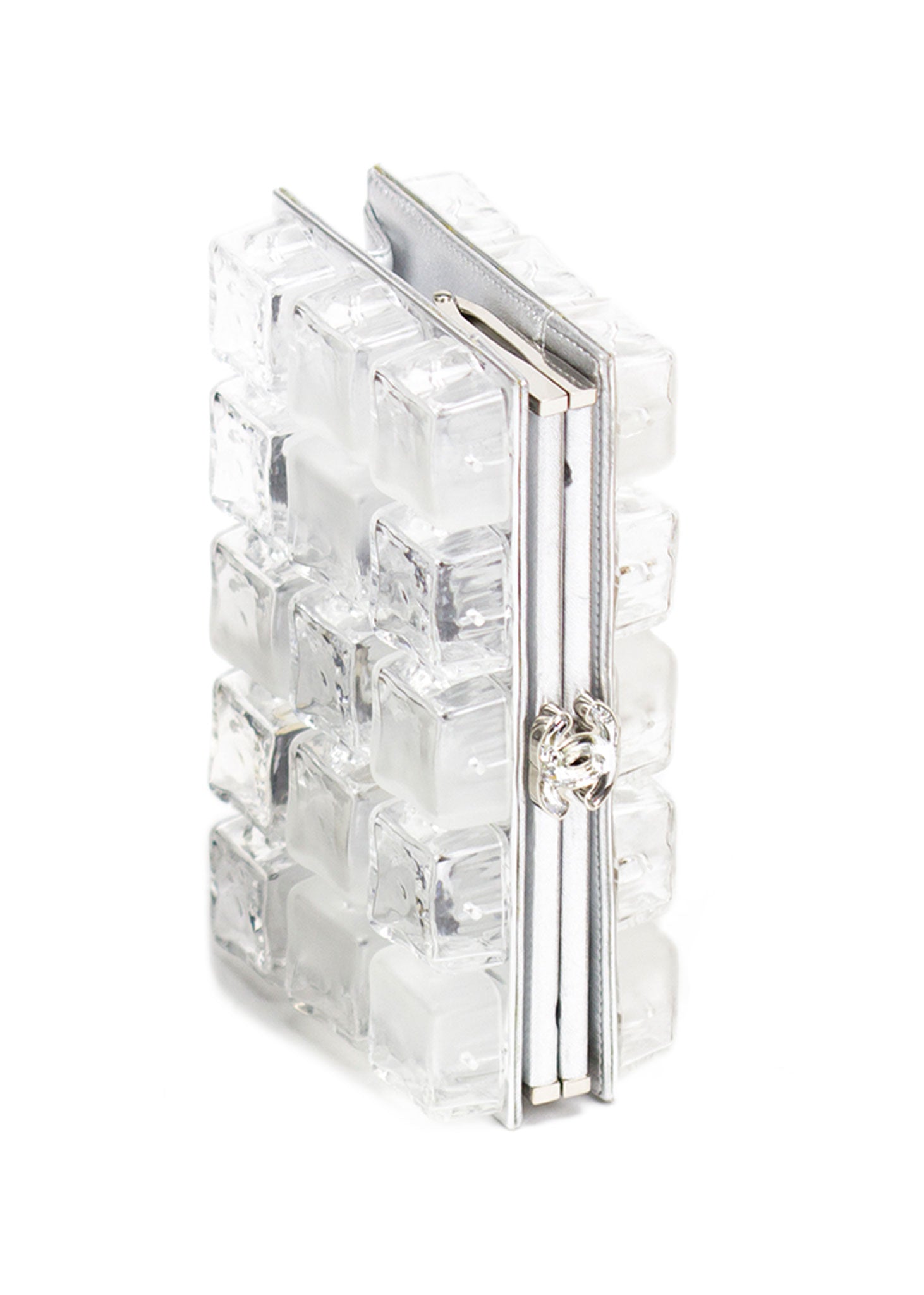 Chanel Silver Ice Cube Clutch Minaudière – House of Carver