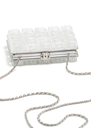 Chanel Silver Ice Cube Clutch Minaudière – House of Carver