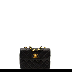 Chanel Mini Vintage Lambskin Crossbody Classic Flap Bag – House of