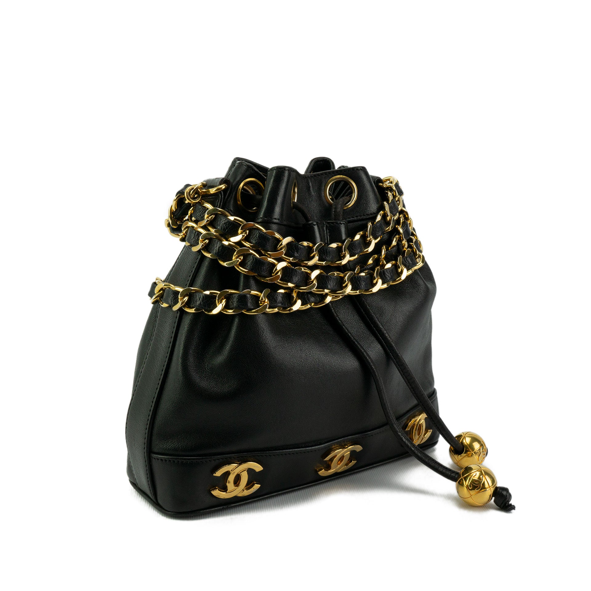 Chanel Mini Lambskin Vintage CC 90s Tote – House of Carver