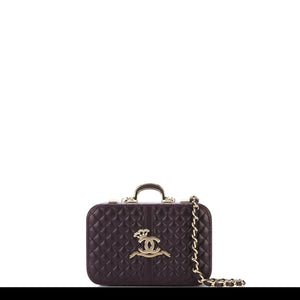 Chanel Chain Shoulder Bag Caviar Skin Brown Ladies