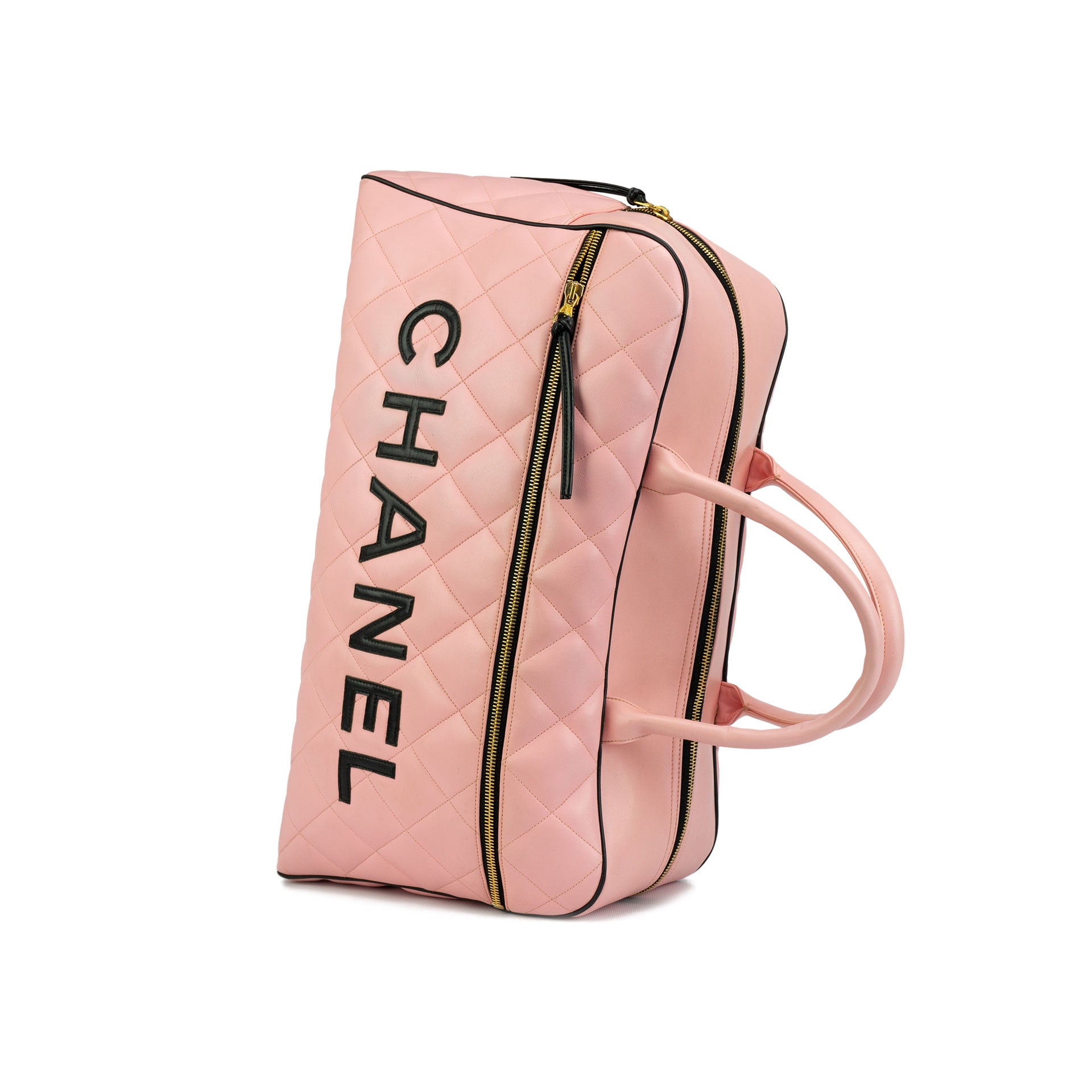 Chanel Pink Vintage Overnight Duffel Bag – House of Carver