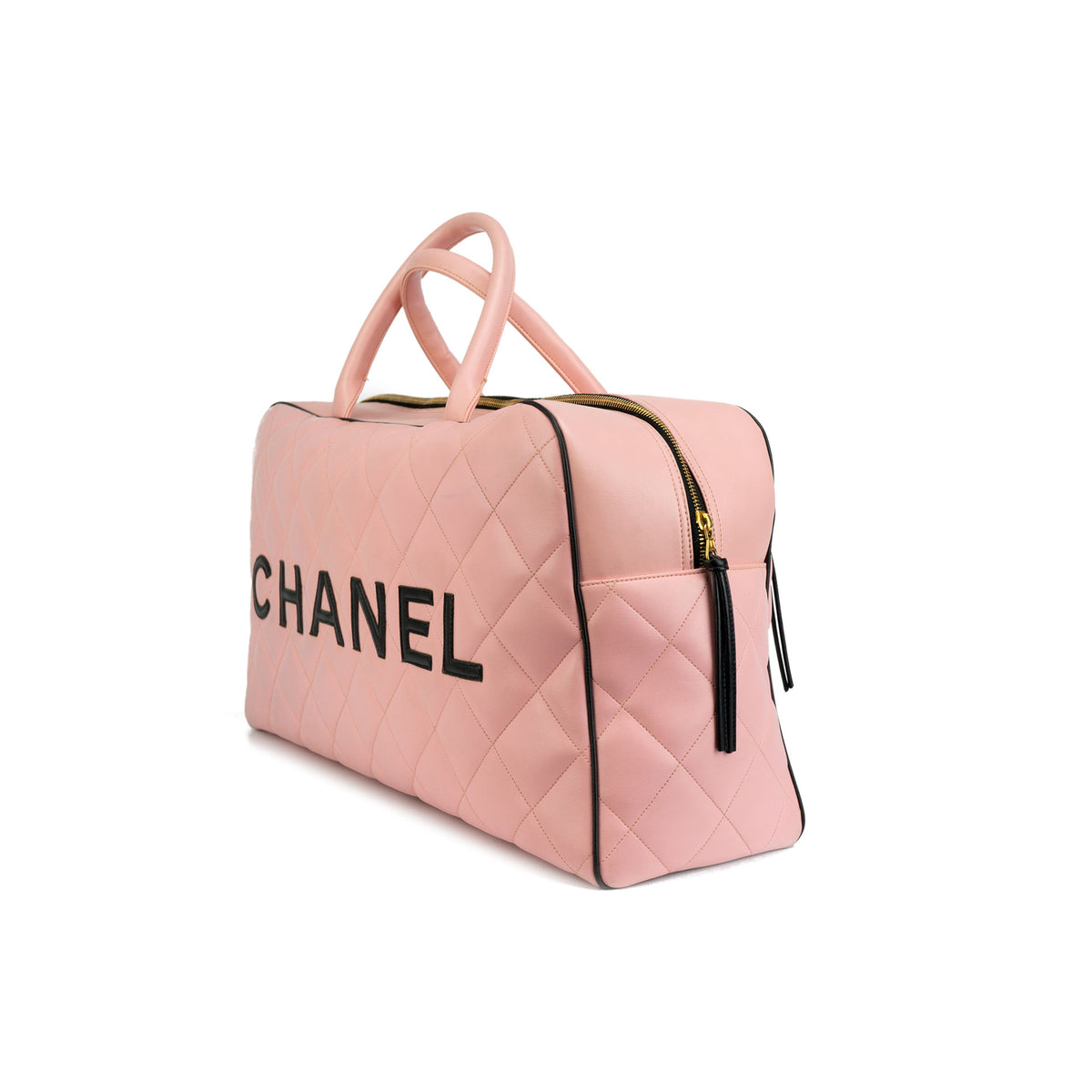 Rare Chanel Pink Vintage '95 Weekend Duffel Overnight Tote NEW With Tags