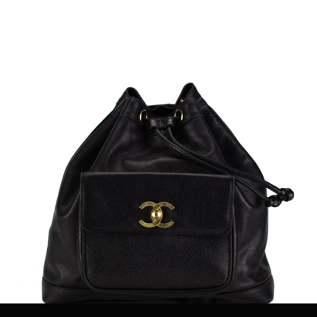 Chanel Caviar Drawstring CC Pocket Backpack