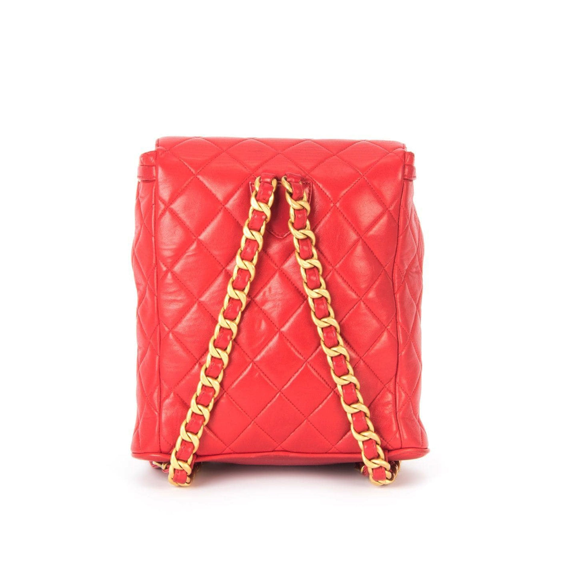 Chanel Red Tweed Medium Classic Double Flap Bag Ruthenium Hardware, 2021