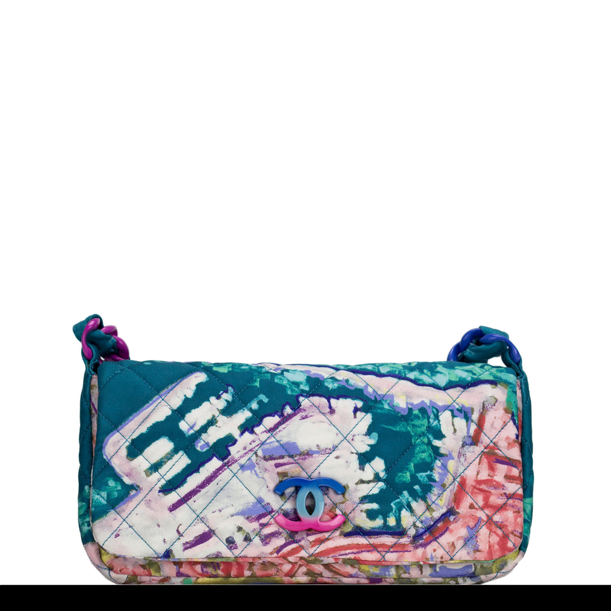 Chanel Limited Edition Watercolor Graffiti Flap Bag