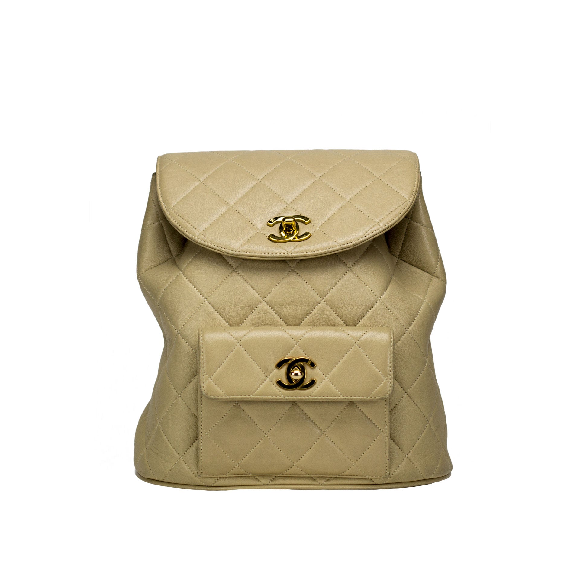 Gabrielle leather backpack Chanel Beige in Leather - 35200566