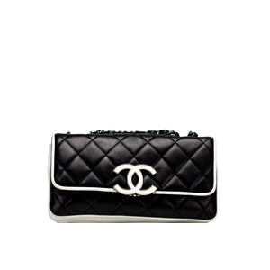 Chanel Black and White Medium Cruise Flap – House of Carver