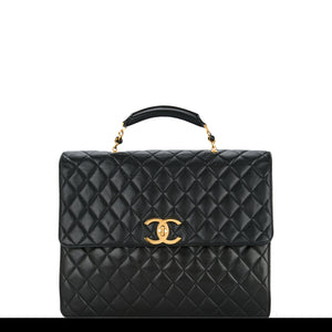 Chanel Quilted Lambskin Extra Large Briefcase