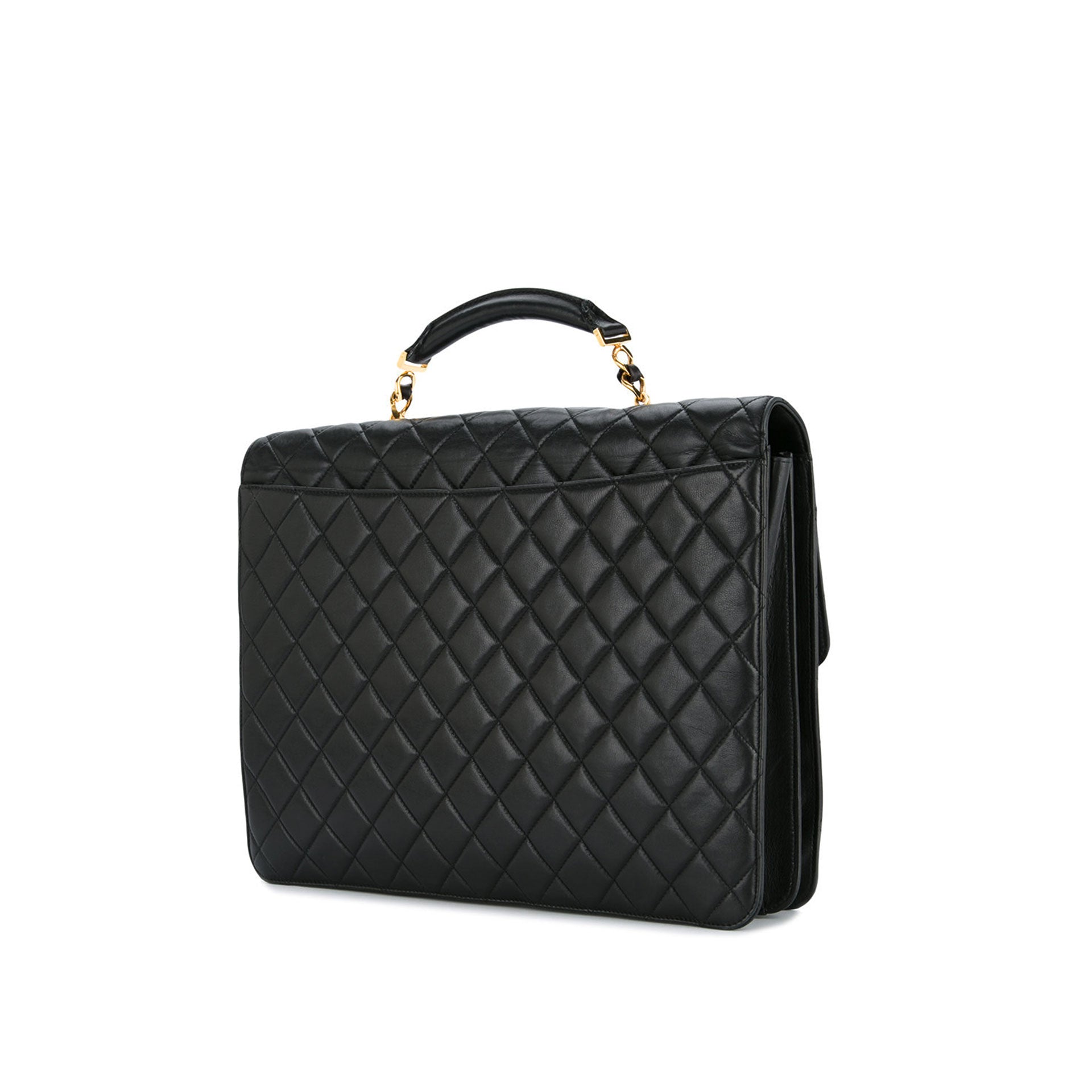 Chanel Quilted Lambskin Extra Large Briefcase – House of Carver