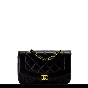 Chanel Diana Lambskin Quilted Classic Crossbody Flap