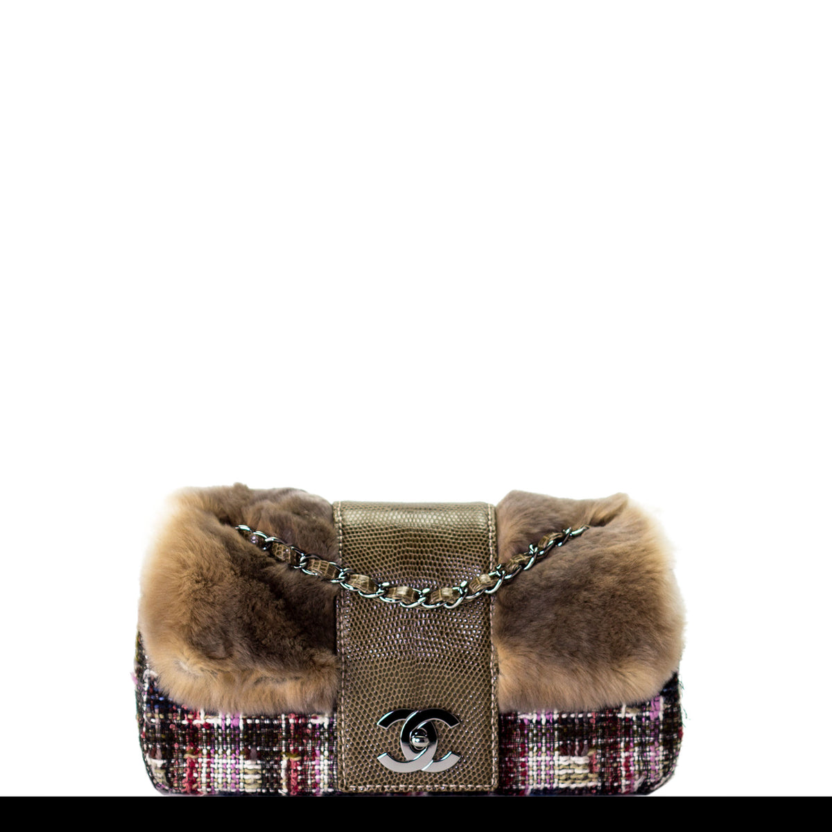 Chanel Fur and Tweed Exotic Classic Small Flap – House of Carver