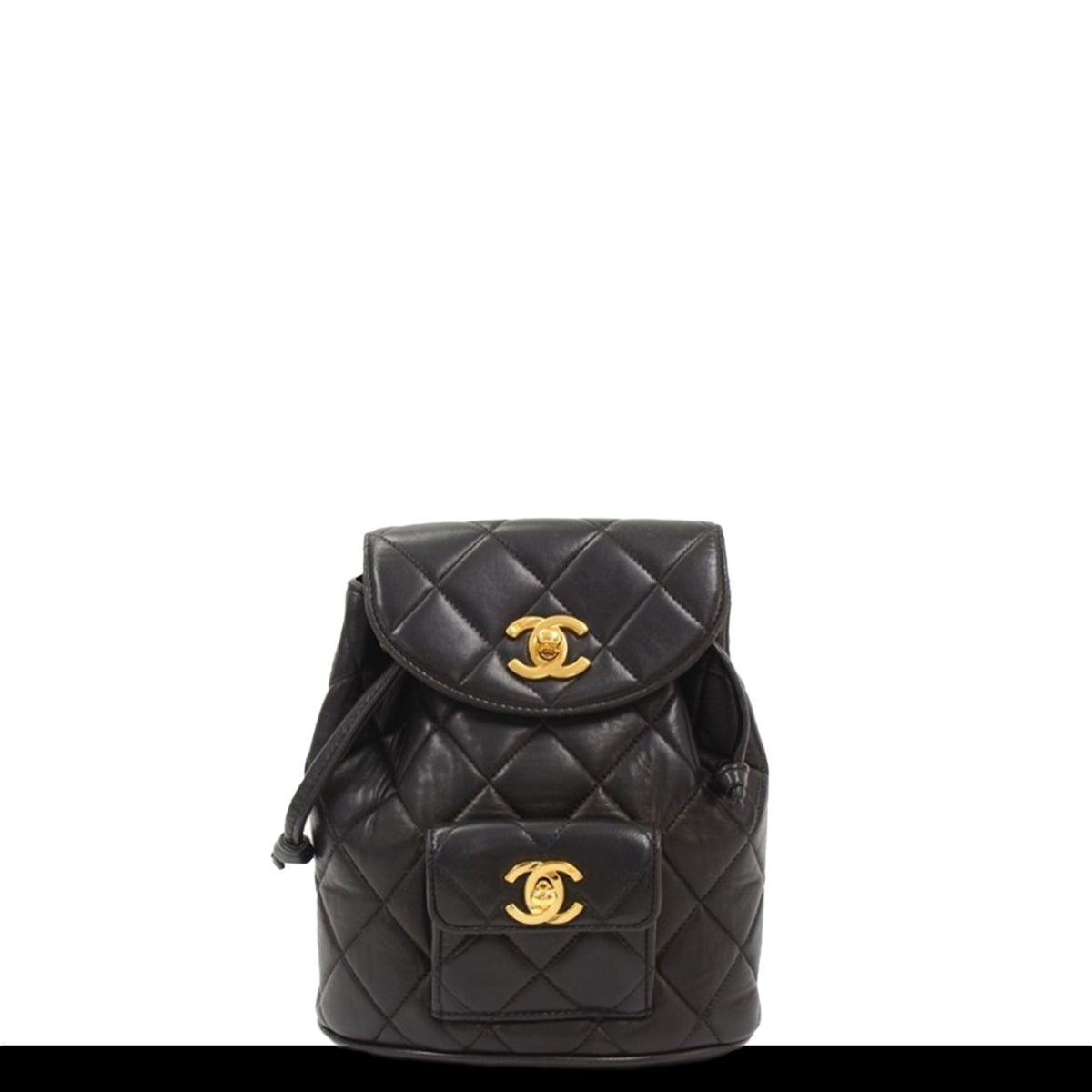 Chanel Lambskin Quilted Pocket Logo Backpack – House of Carver