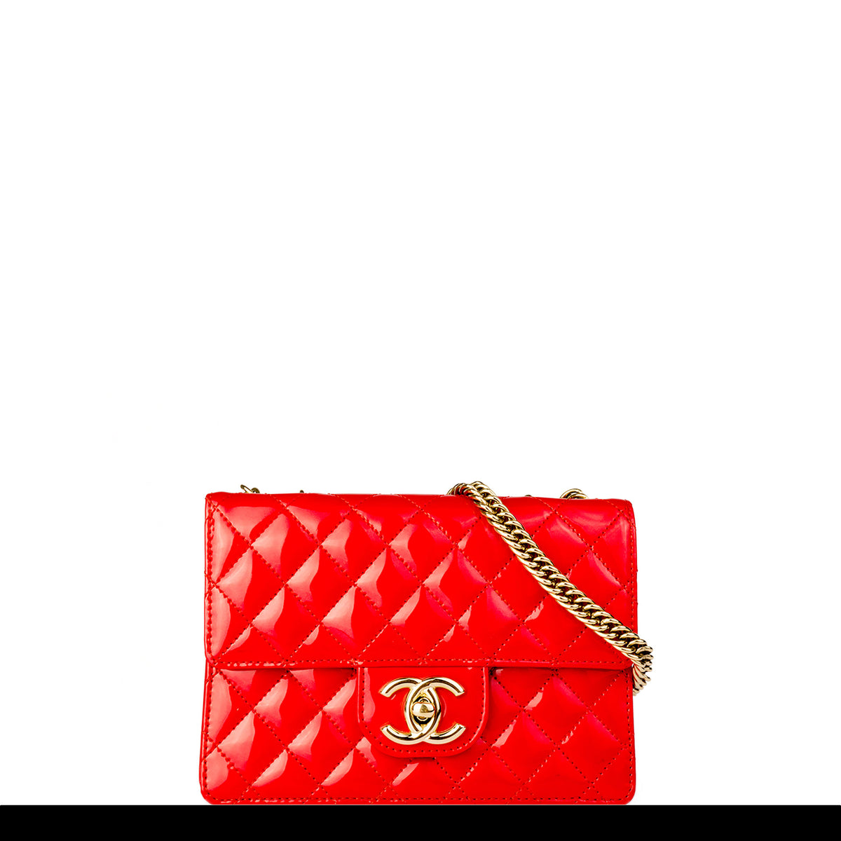 Patent leather mini bag Chanel Red in Patent leather - 16425301