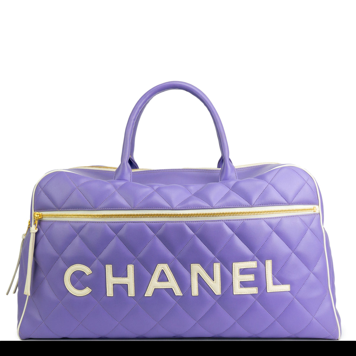 Chanel Purple Vintage Overnight Duffel Bag – House of Carver