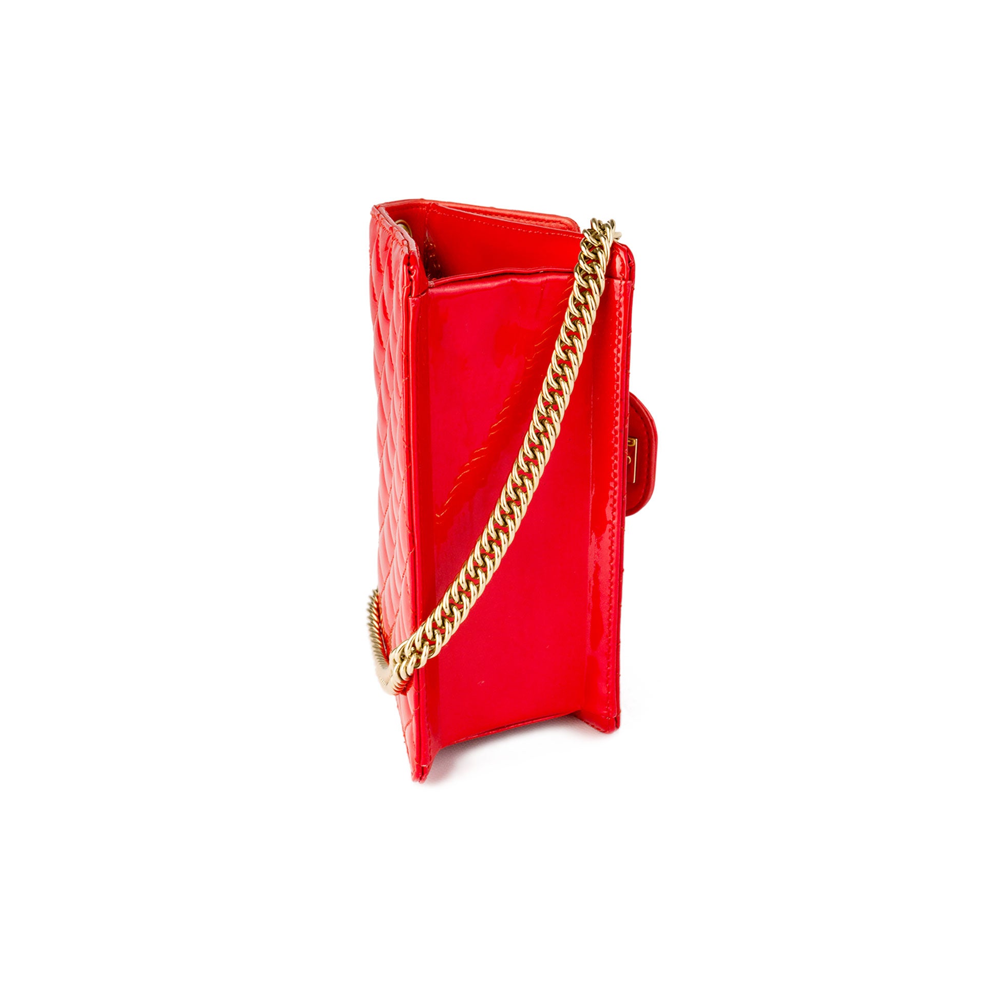 CHANEL, Bags, Authentic Chanel Mini Flap Bag Red Patent Leather