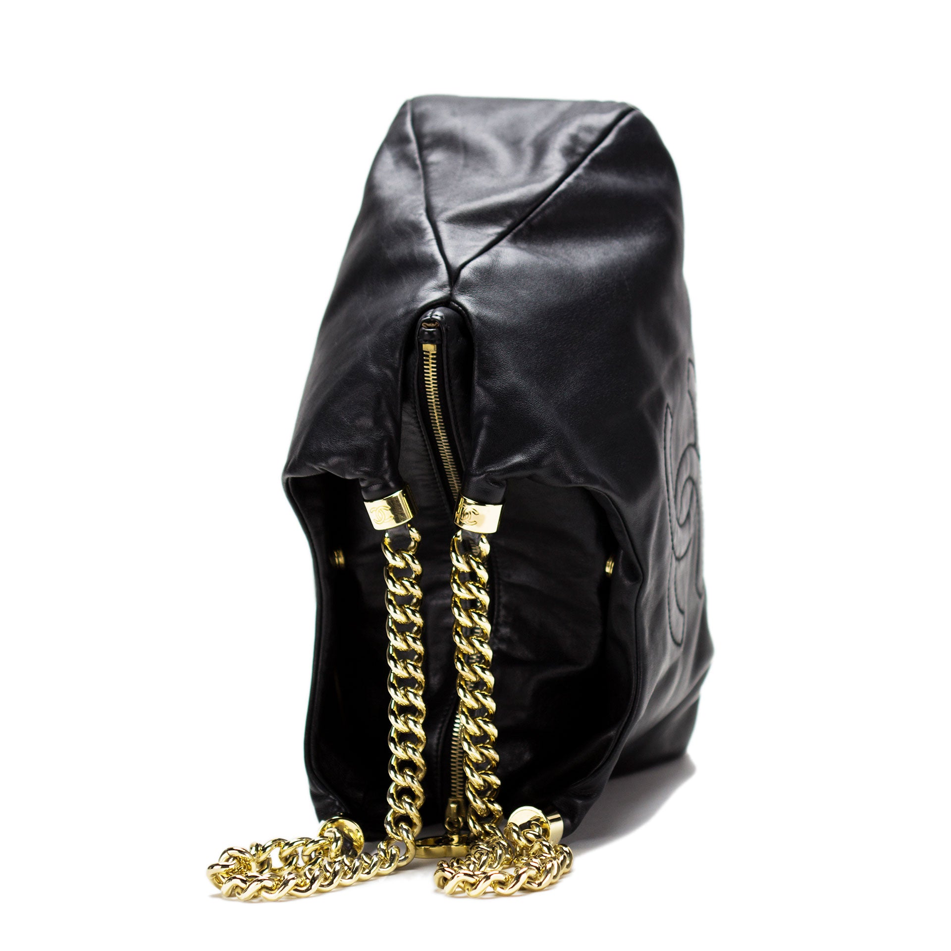 chanel quilted nylon tote handbag
