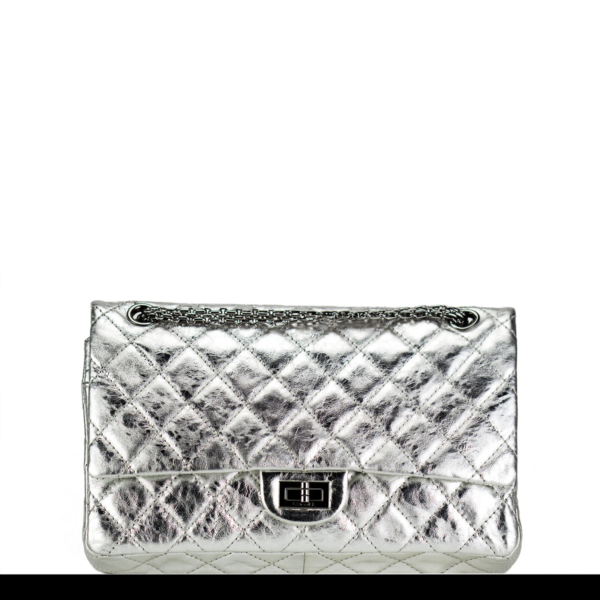 Chanel Metallic Silver Classic Double Flap – House of Carver
