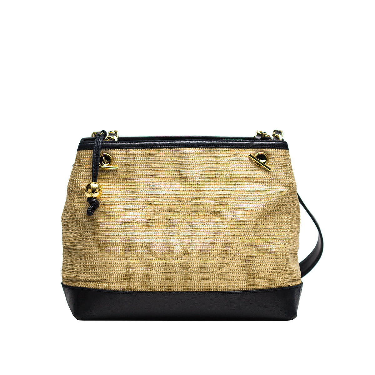 Chanel Woven Straw and Lamb Tote – House of Carver