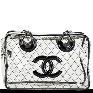 Chanel XL Transparent Naked See Through Vintage Tote
